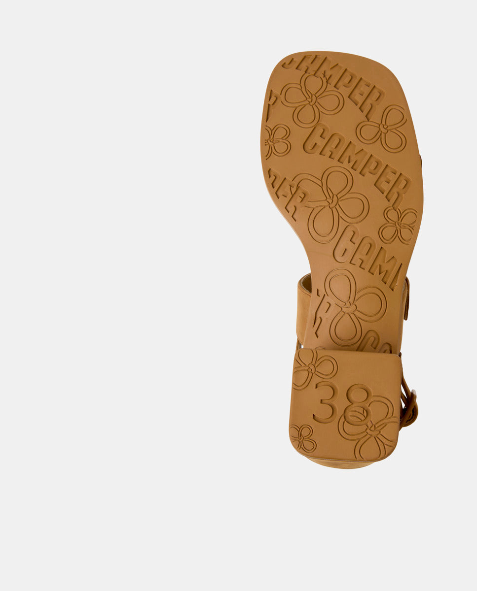 CAMPER Kora Sandal，Tascón 棕色女士凉鞋