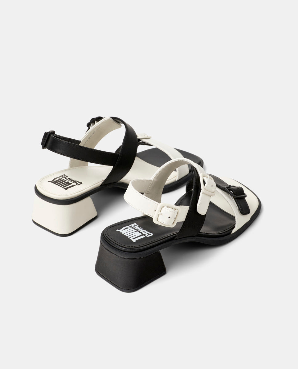 CAMPER Twins，Tascón 黑色女士凉鞋