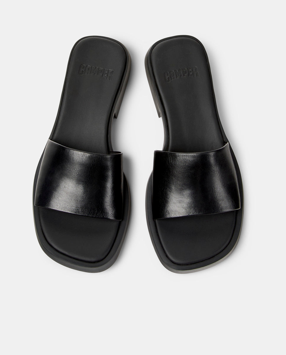 CAMPER Dana K201740, black sandals for women at Tascón