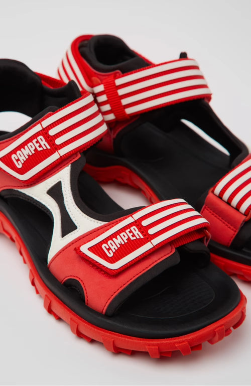 CAMPER | SANDALIAS | MUJER | OLAS NEGRO WINDY BARCO DTRAILS.NEG-BARCO | ROJO