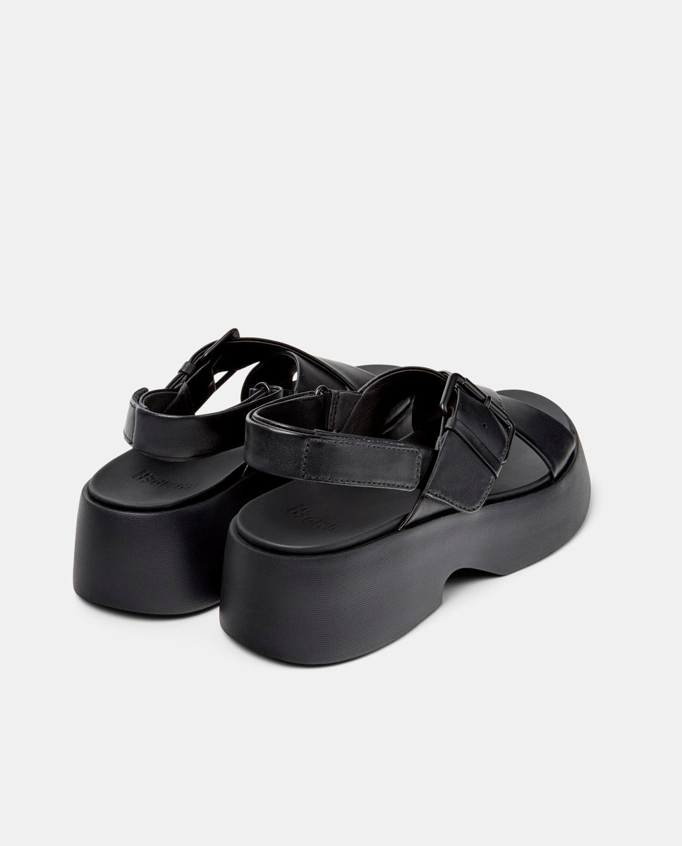 CAMPER Tasha, black sandals for women at Tascón