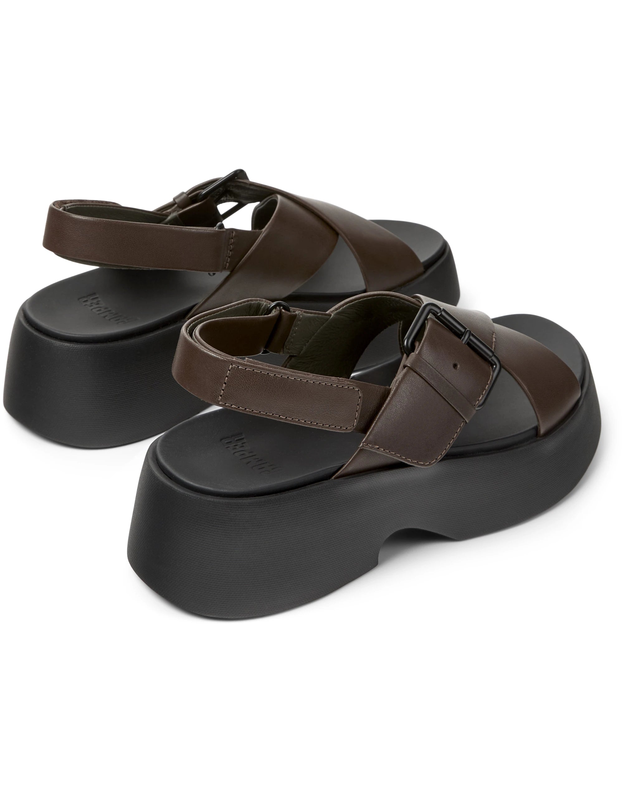 CAMPER Tasha K201860, коричневий сандалі для жінок у Tascón