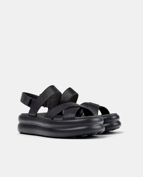 CAMPER Pelotas Flota Up، صنادل أسود للنساء من Tascón