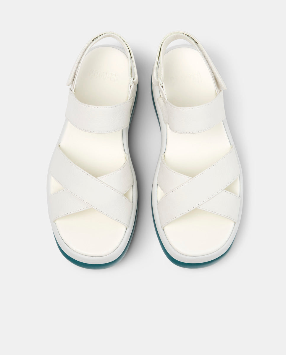CAMPER Pelotas Flota Up, sandali bianco da donna da Tascón