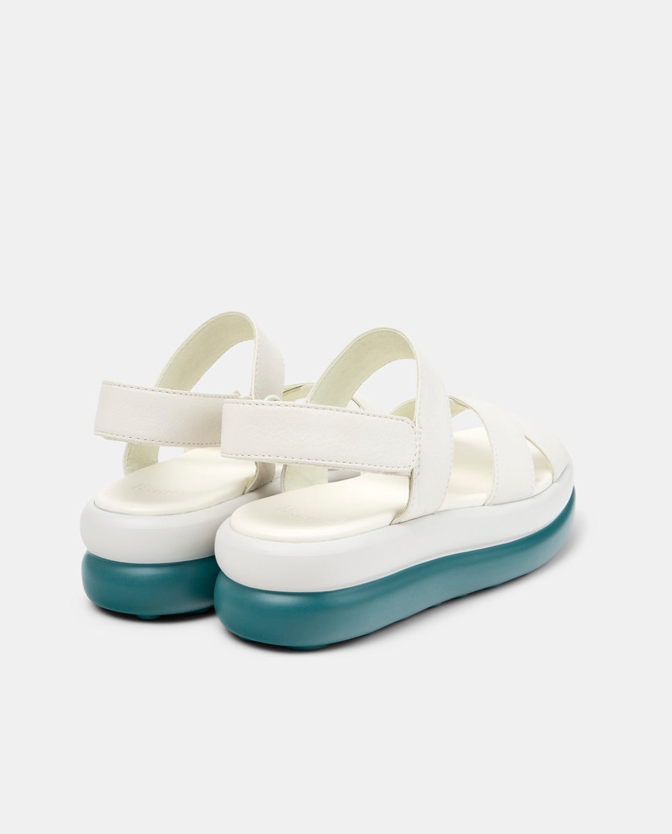 CAMPER Pelotas Flota Up, sandali bianco da donna da Tascón