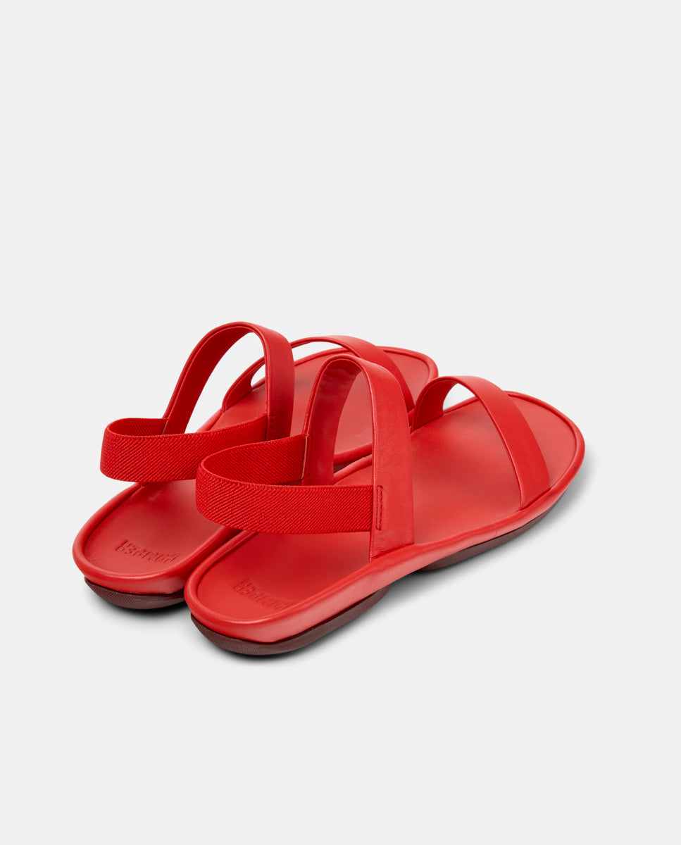 CAMPER Right Isla、Tascónのレッドレディースサンダル