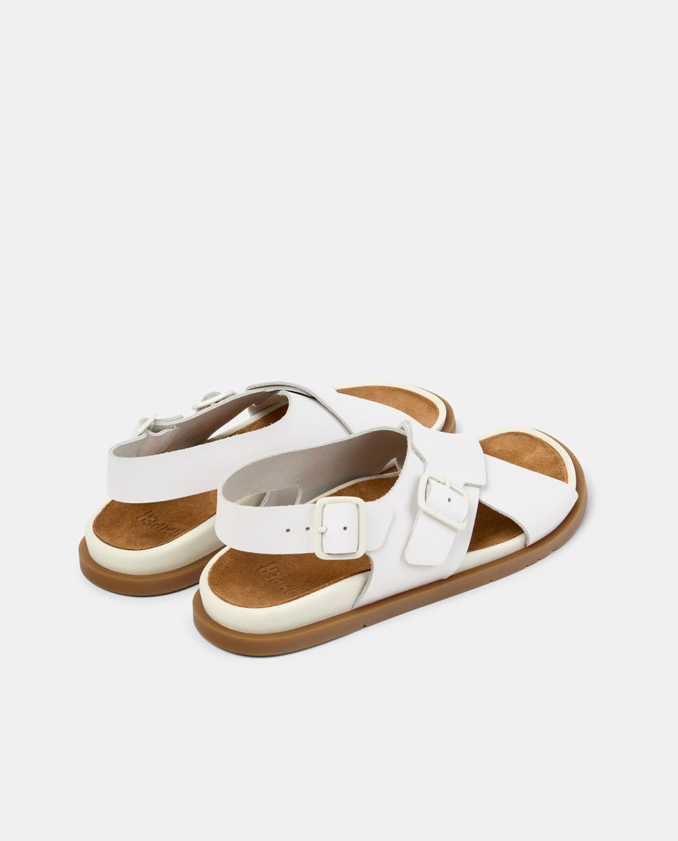 CAMPER Lluc Sandal, white sandals for women at Tascón