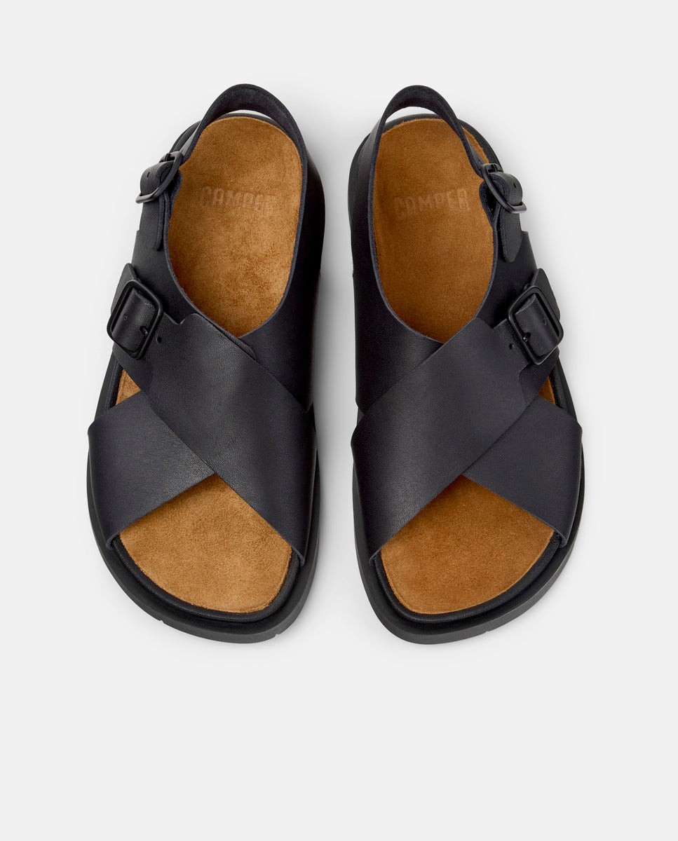 CAMPER Lluc Sandal, czarny sandały dla kobiet w Tascón