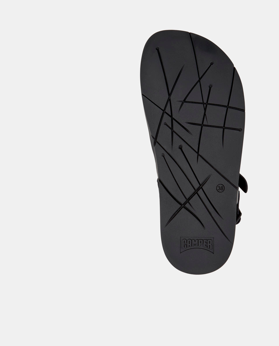 CAMPER Lluc Sandal, black sandals for women at Tascón