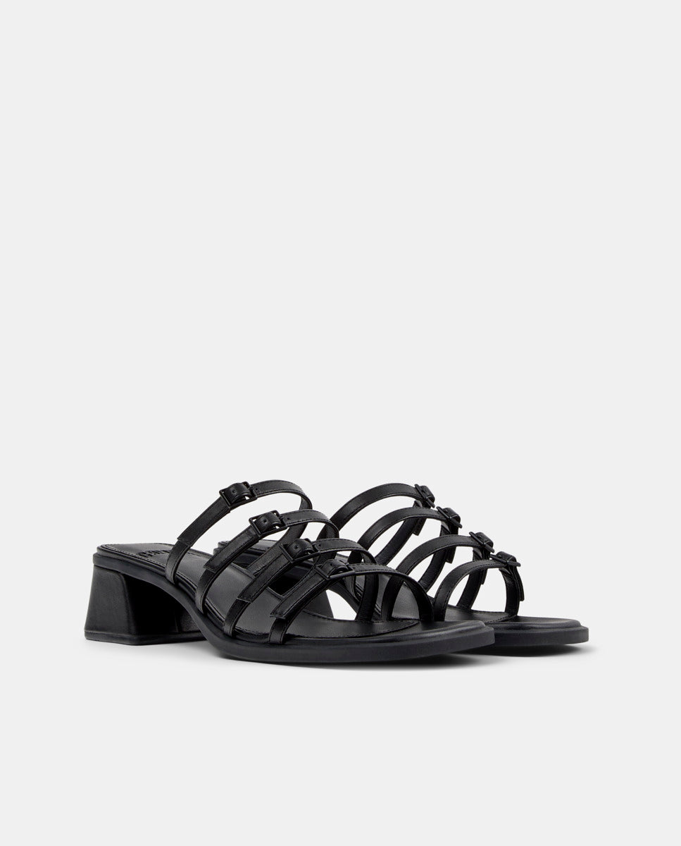 CAMPER Kora K201911, black sandals for women at Tascón