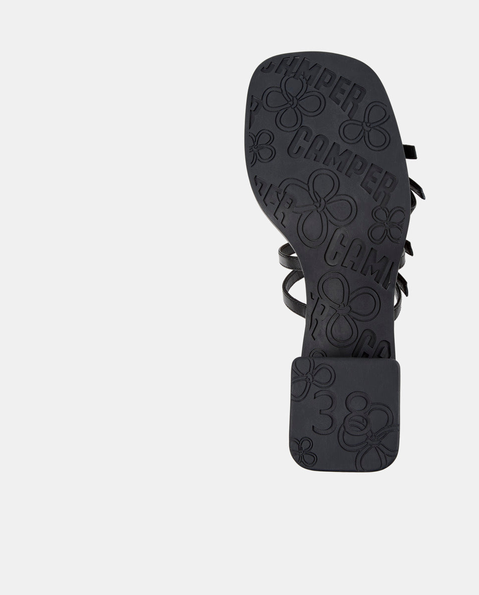 CAMPER Kora K201911, black sandals for women at Tascón