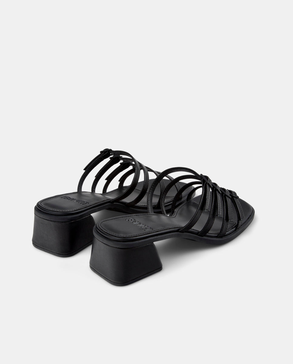 CAMPER Kora K201911, black sandals for women at Tascón