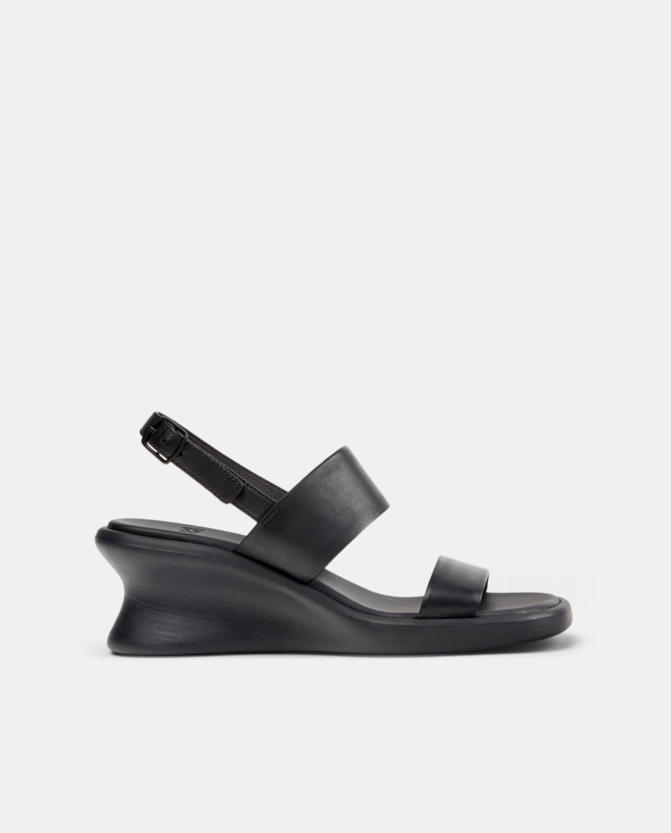 CAMPER Louise Sandal, black sandals for women at Tascón