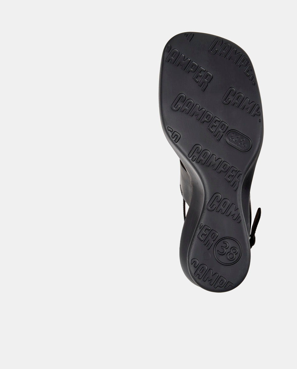 CAMPER Louise Sandal, black sandals for women at Tascón