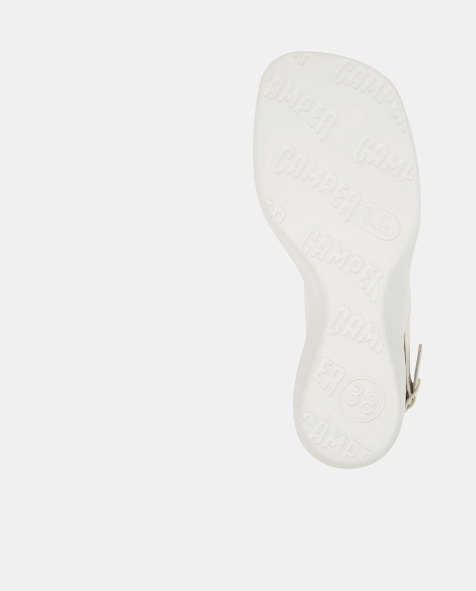 CAMPER Louise Sandal, white sandals for women at Tascón