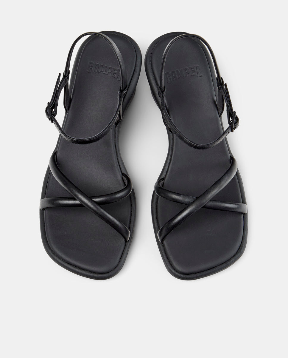 CAMPER Louise Sandal，Tascón 黑色女士凉鞋