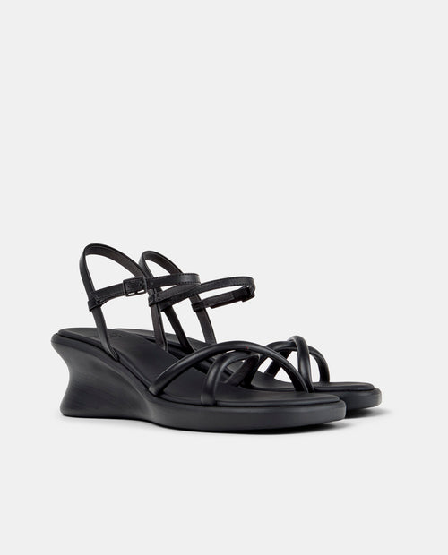 CAMPER Louise Sandal, zwart sandalen voor dames bij Tascón