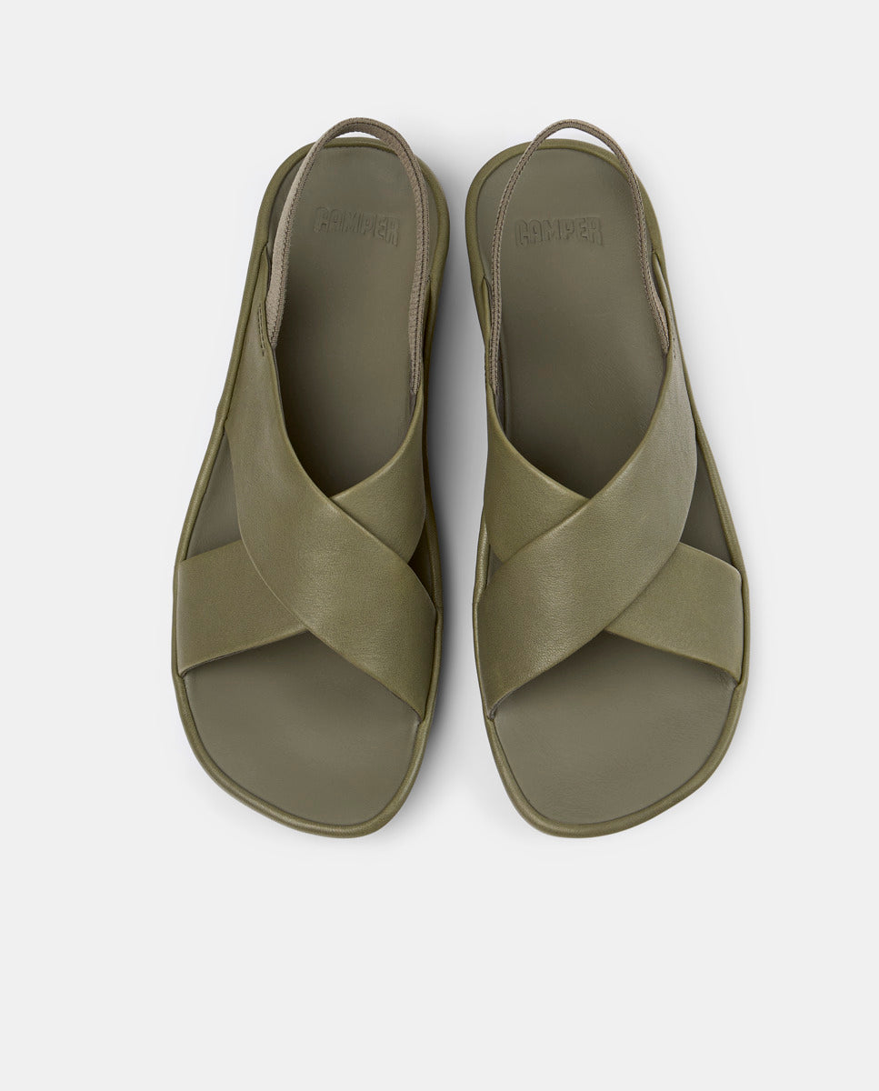 CAMPER Right Isla，Tascón 绿色女士凉鞋
