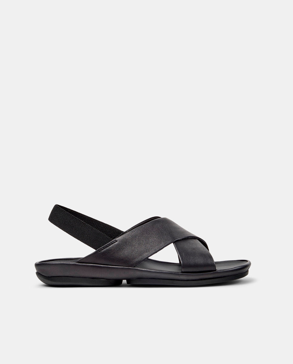 CAMPER Isla K201926, black sandals for women at Tascón