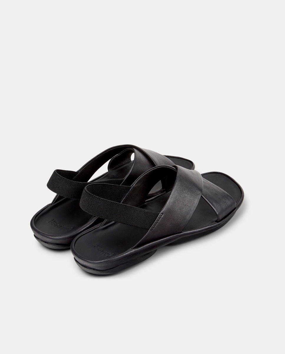 CAMPER Isla K201926, black sandals for women at Tascón