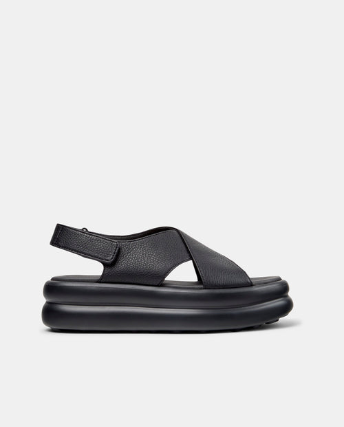 CAMPER Pelotas Flota Up، صنادل أسود للنساء من Tascón