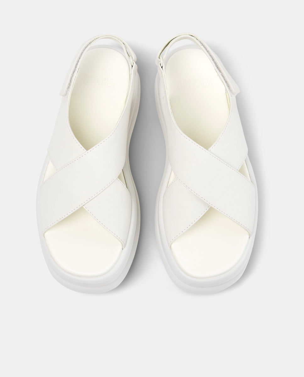 CAMPER Pelotas Flota Up, sandali bianco da donna da Tascón