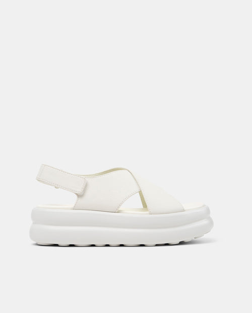 CAMPER Pelotas Flota Up، صنادل أبيض للنساء من Tascón