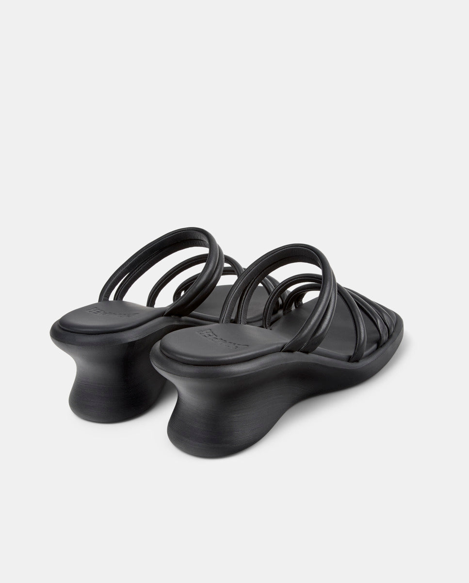 CAMPER Louise Sandal, black sandals for women at Tascón