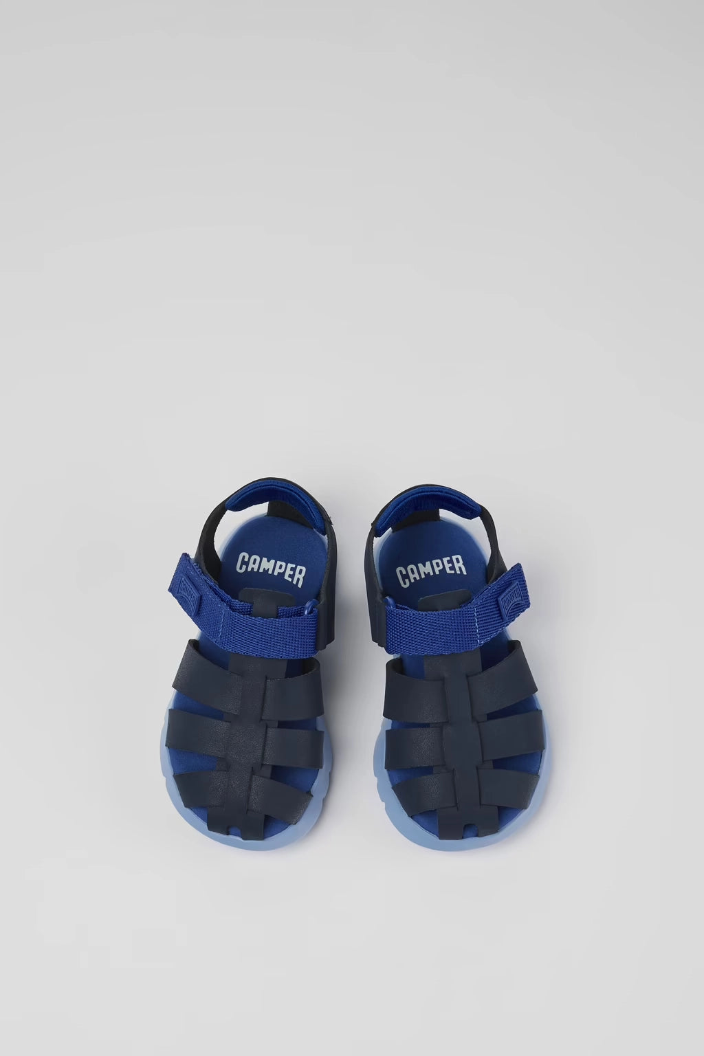 CAMPER Oruga Sandal: blu scarpe da bambino
