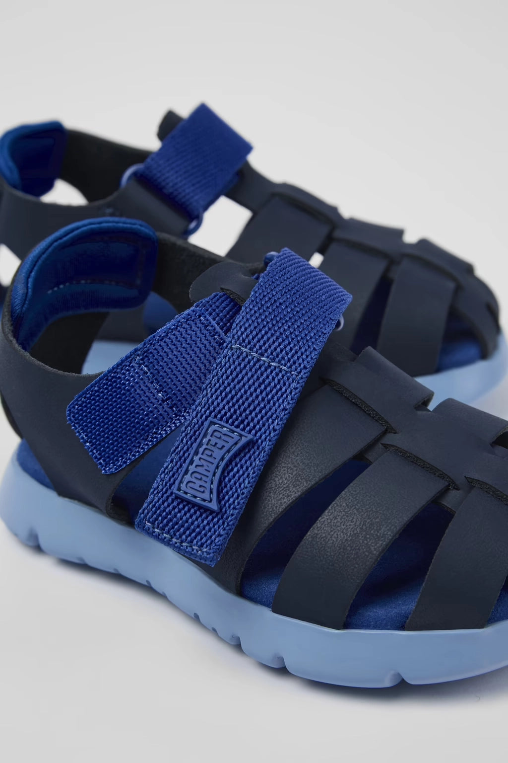 CAMPER Oruga Sandal: bleu chaussures pour garçon