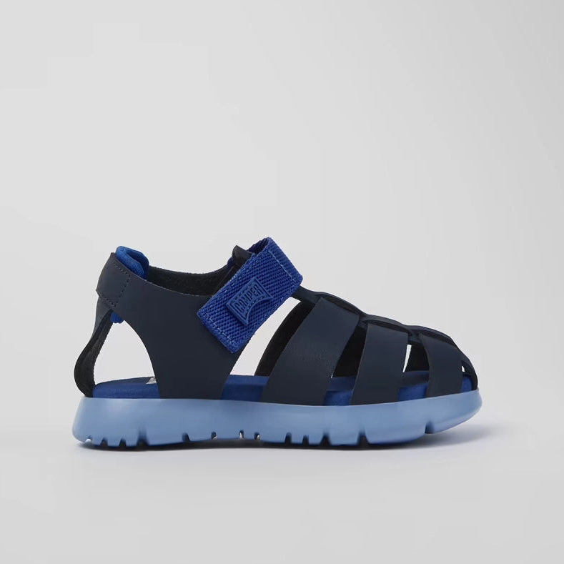 CAMPER Oruga Sandal: bleu chaussures pour garçon