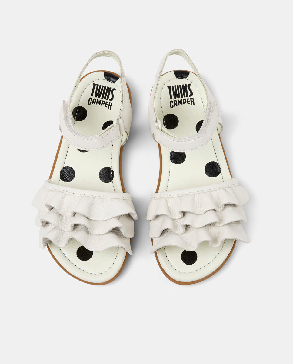 CAMPER Twins para, white sandals unisex at Tascón