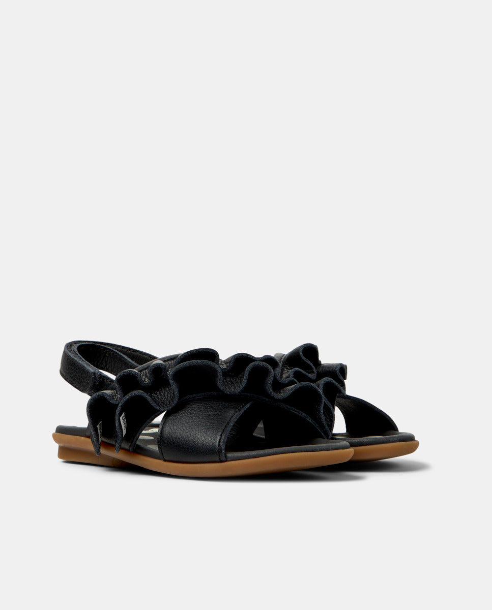 CAMPER Twins para, black sandals unisex at Tascón