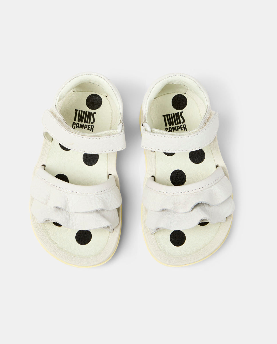 CAMPER Twins para, white sandals unisex at Tascón