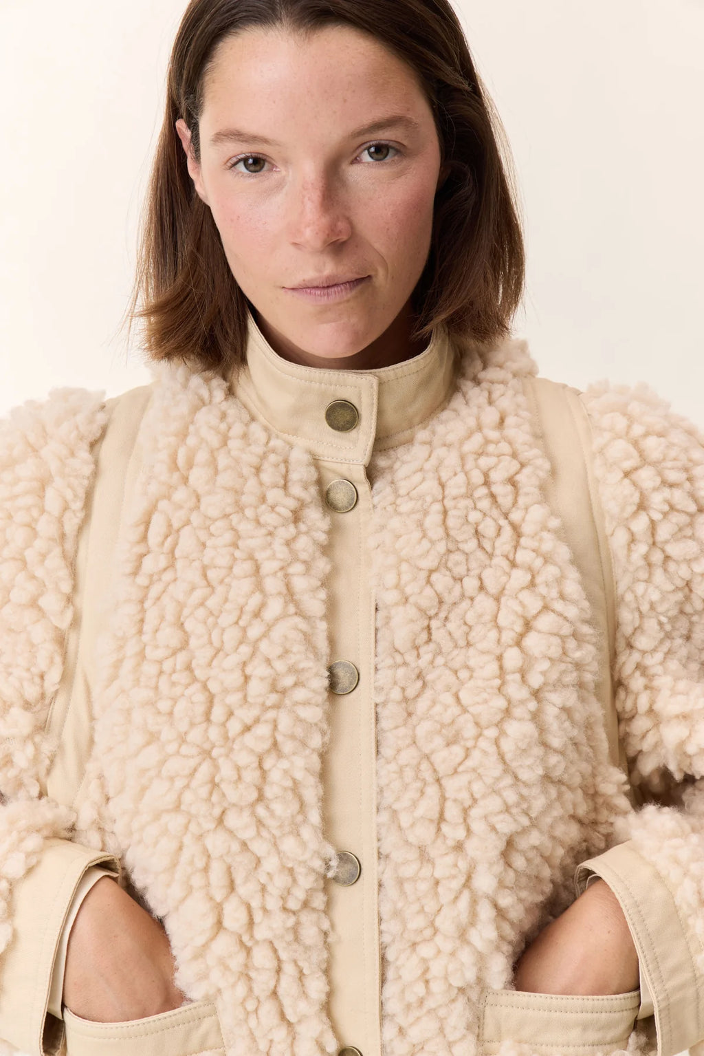 LEON & HARPER | CHAQUETA | MUJER | VYVIAN OFF WHITE | BLANCO