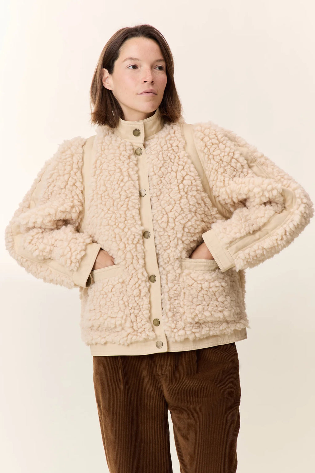 LEON & HARPER | CHAQUETA | MUJER | VYVIAN OFF WHITE | BLANCO