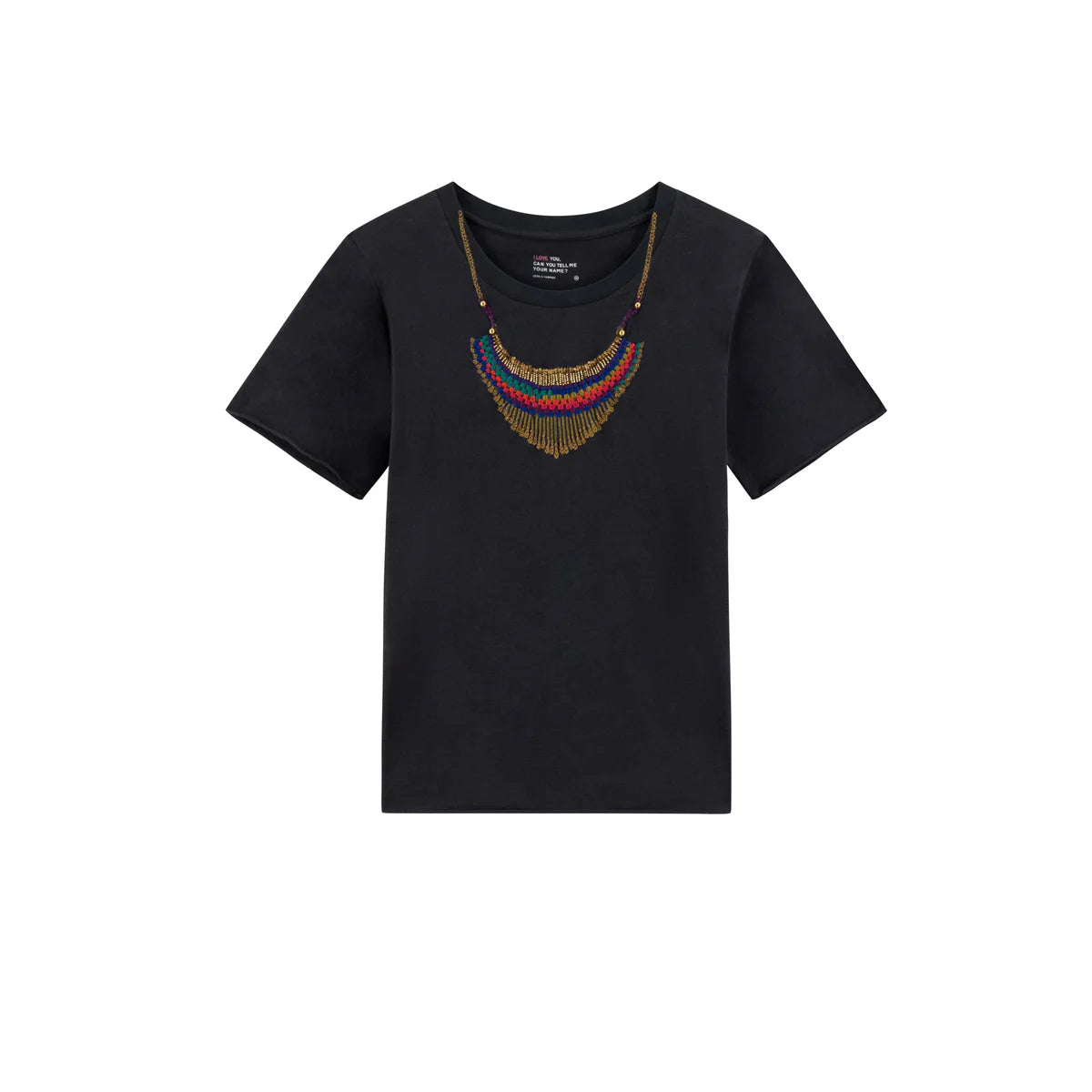 LEON & HARPER TORO Collier Carbone: zwart T-shirt voor dames