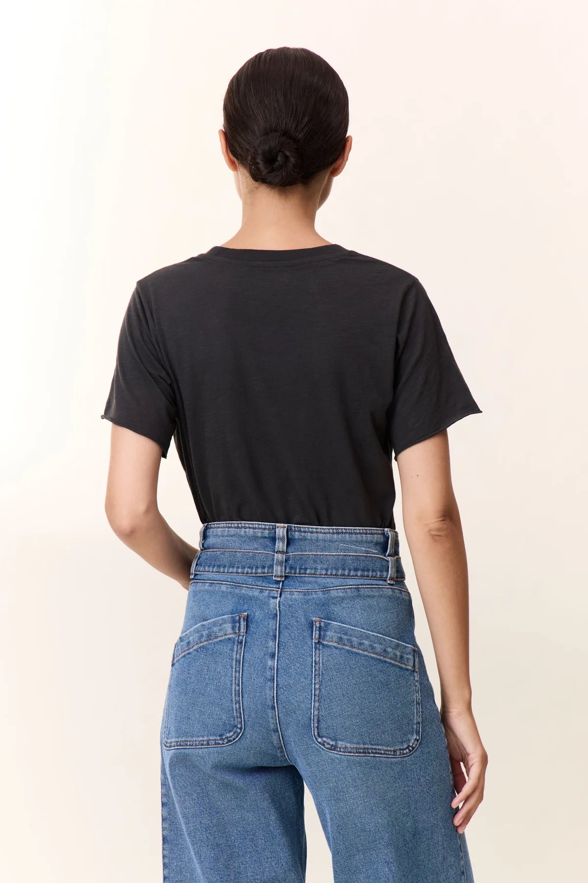 LEON & HARPER TORO Collier Carbone: zwart T-shirt voor dames