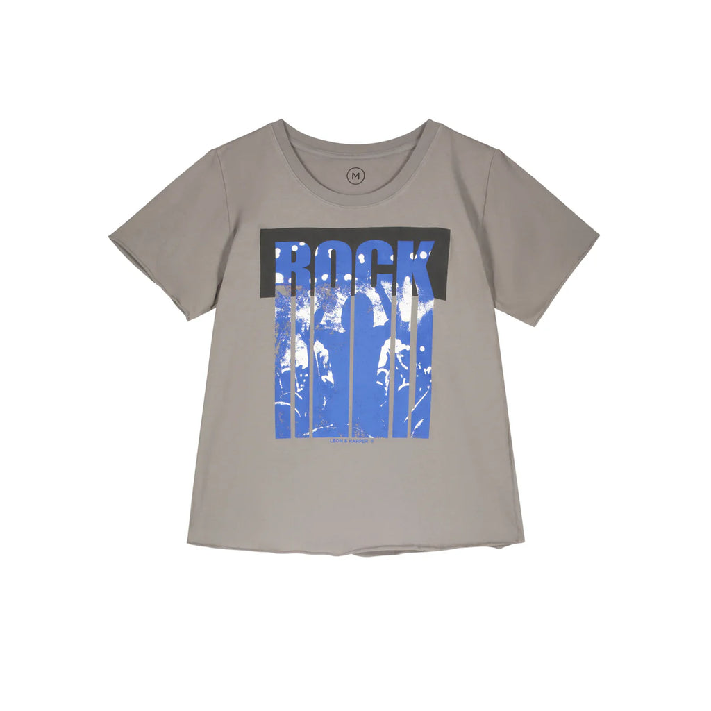 LEON & HARPER TORO Music Mouse: grey T-shirt for women