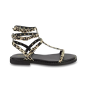 LES TROPEZIENNES Coralie Leopard: animal print sandàlies per a dona