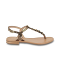 LES TROPEZIENNES Hamsongpo Bronze Leopard: animal print сандалі для жінок