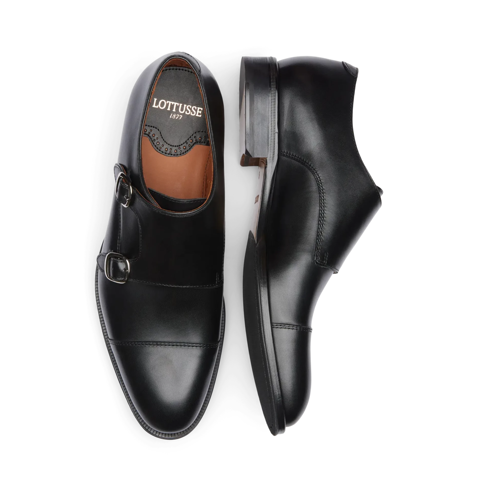 LOTTUSSE Lenox Ebony Negro SPAY NAT: черный обувь для мужчин