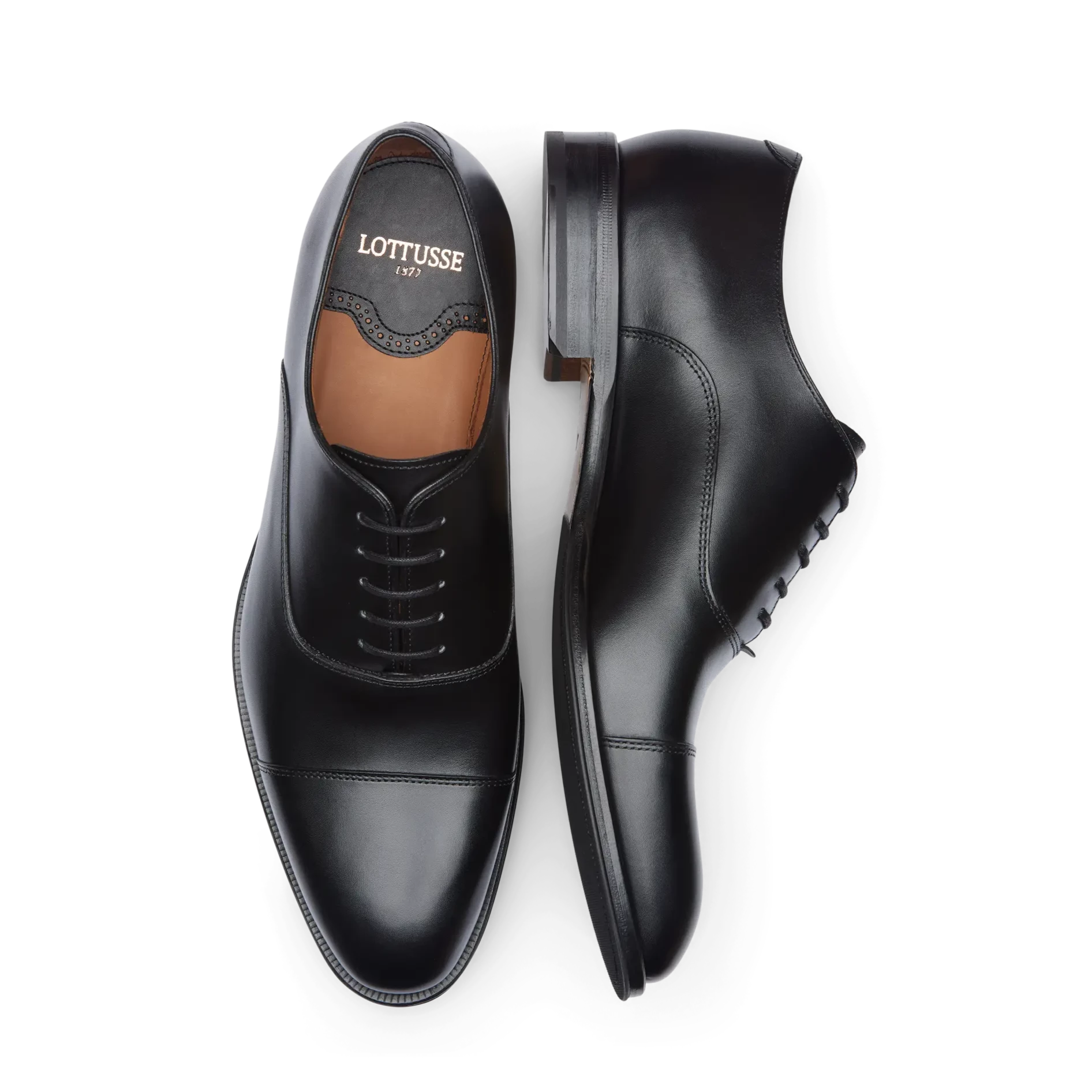 LOTTUSSE Lenox Ebony Negro SPAY NAT: черный обувь для мужчин