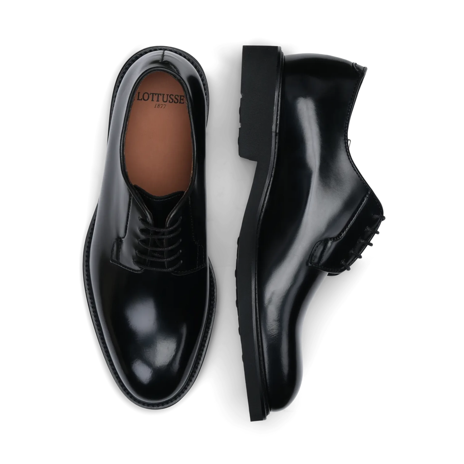 LOTTUSSE Baltimore Jocker Negro Henry Black SKY Cosida: black shoes for men
