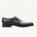 LOTTUSSE Zapatos Doble Hebilla Premium PIEL Negro: أسود أحذية للرجال