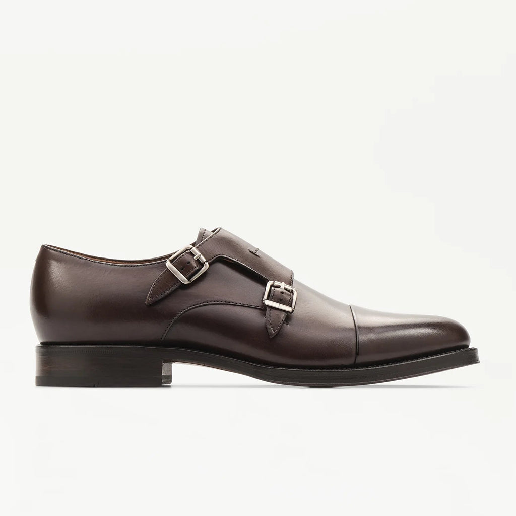 LOTTUSSE Zapatos Doble Hebilla Premium PIEL MOCA: marron chaussures pour homme
