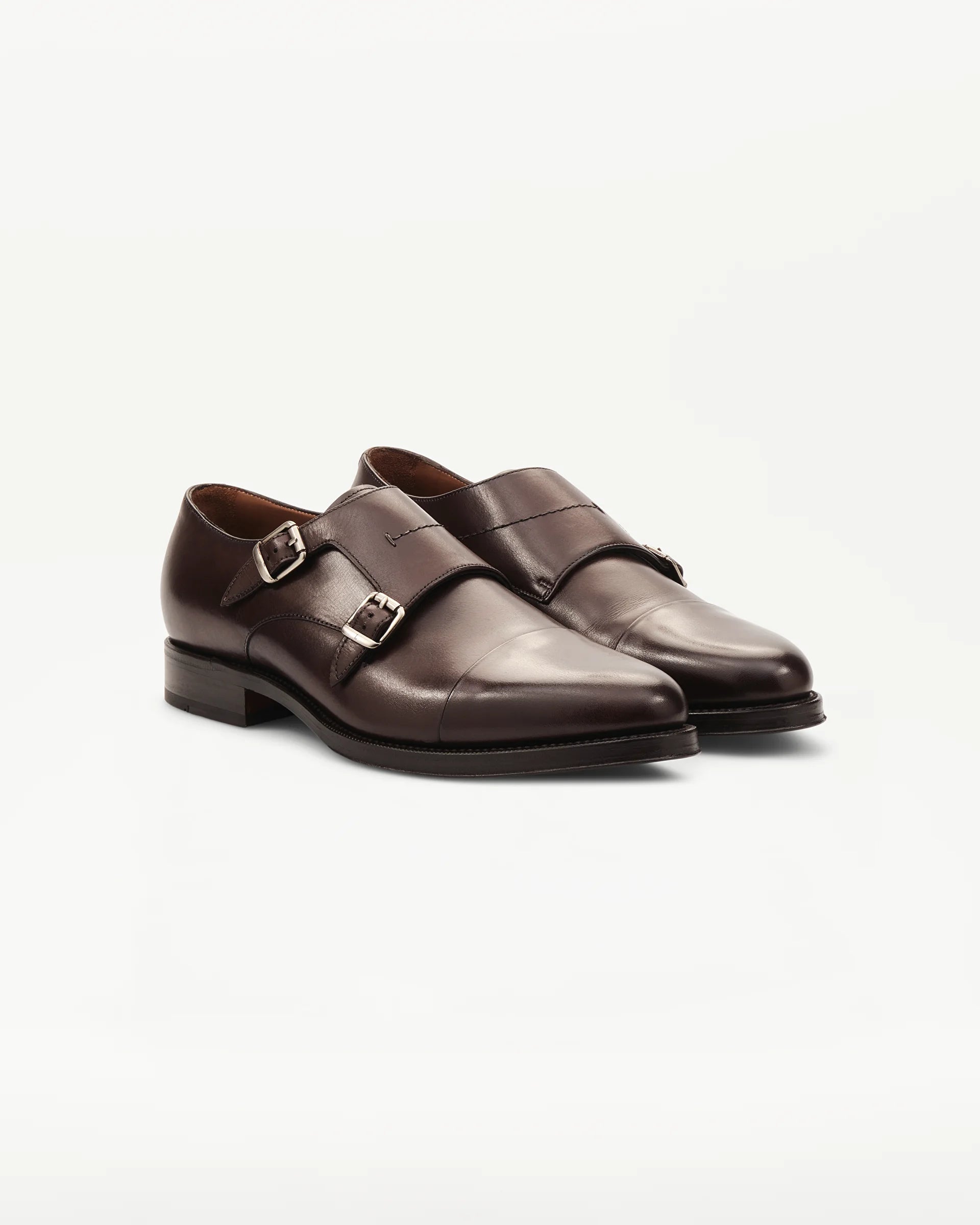 LOTTUSSE Zapatos Doble Hebilla Premium PIEL MOCA: marron chaussures pour homme