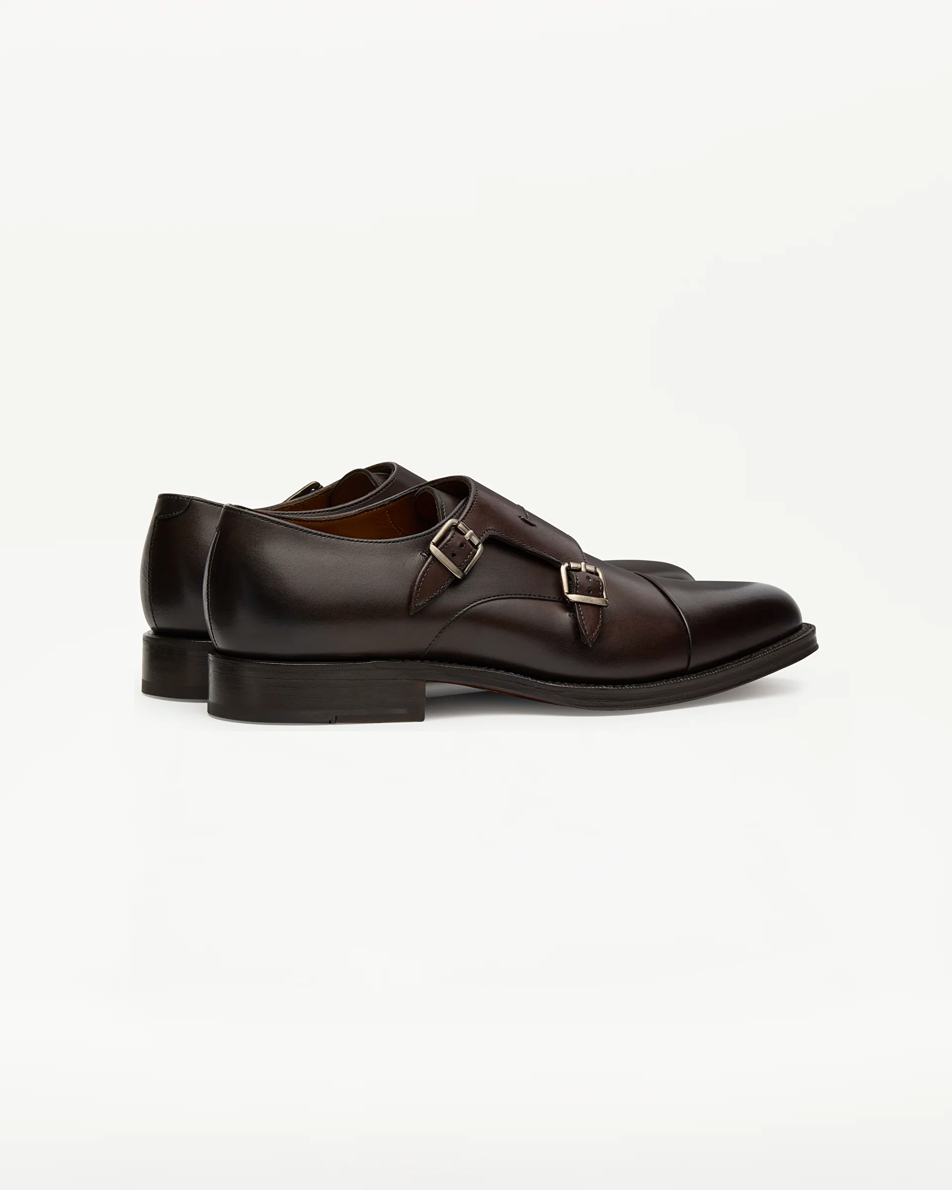 LOTTUSSE Zapatos Doble Hebilla Premium PIEL MOCA: marron chaussures pour homme