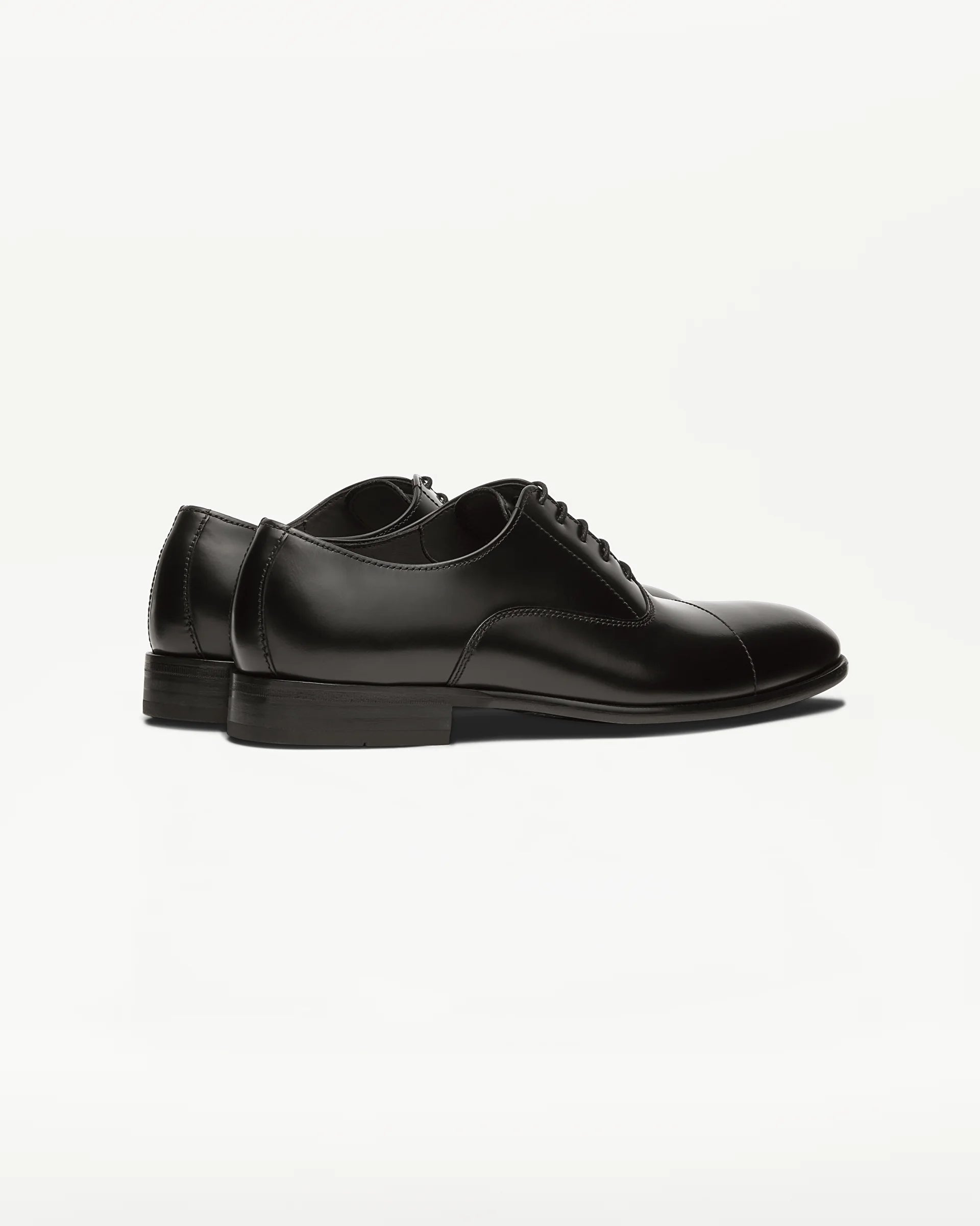 LOTTUSSE Oxford Puntera Recta Regent PIEL Negro: black shoes for men