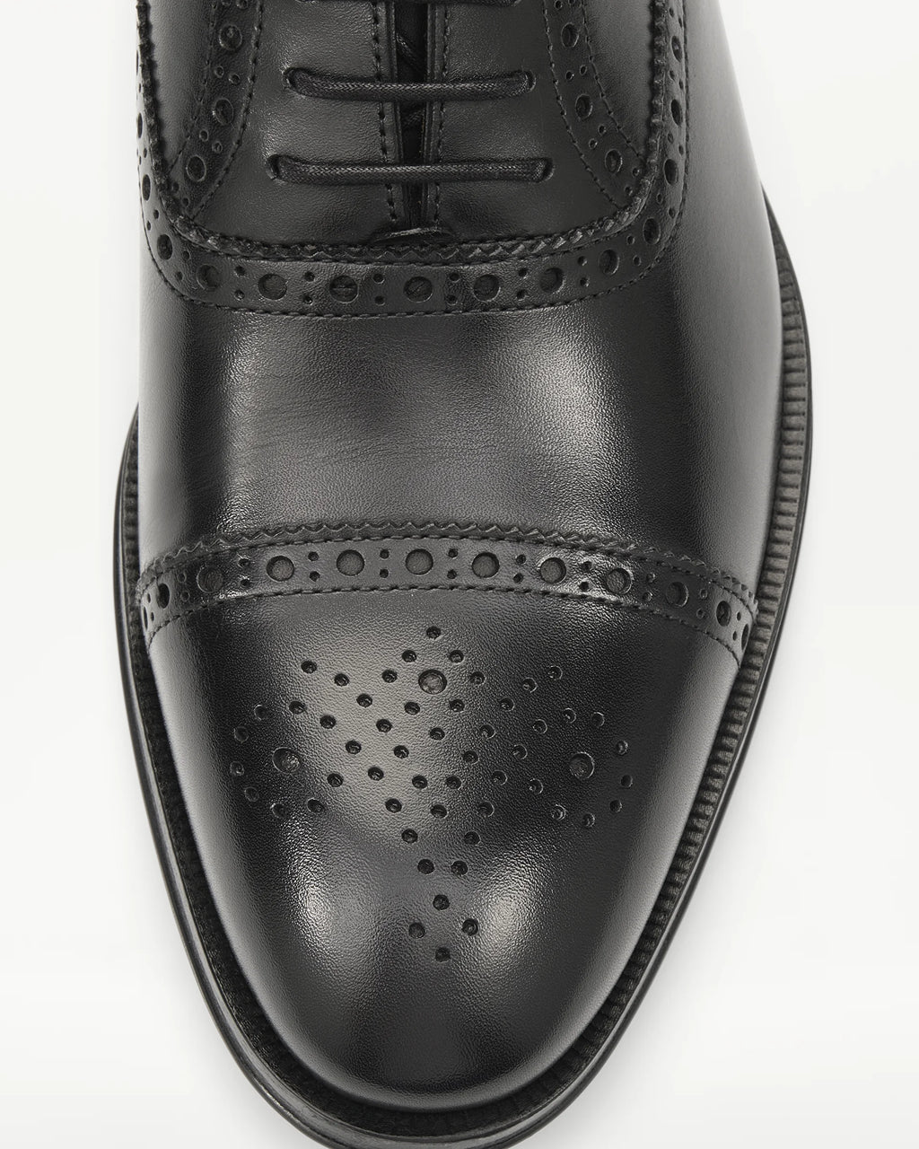 LOTTUSSE Oxford Puntera Recta Lenox PIEL Negro: zwart schoenen voor heren
